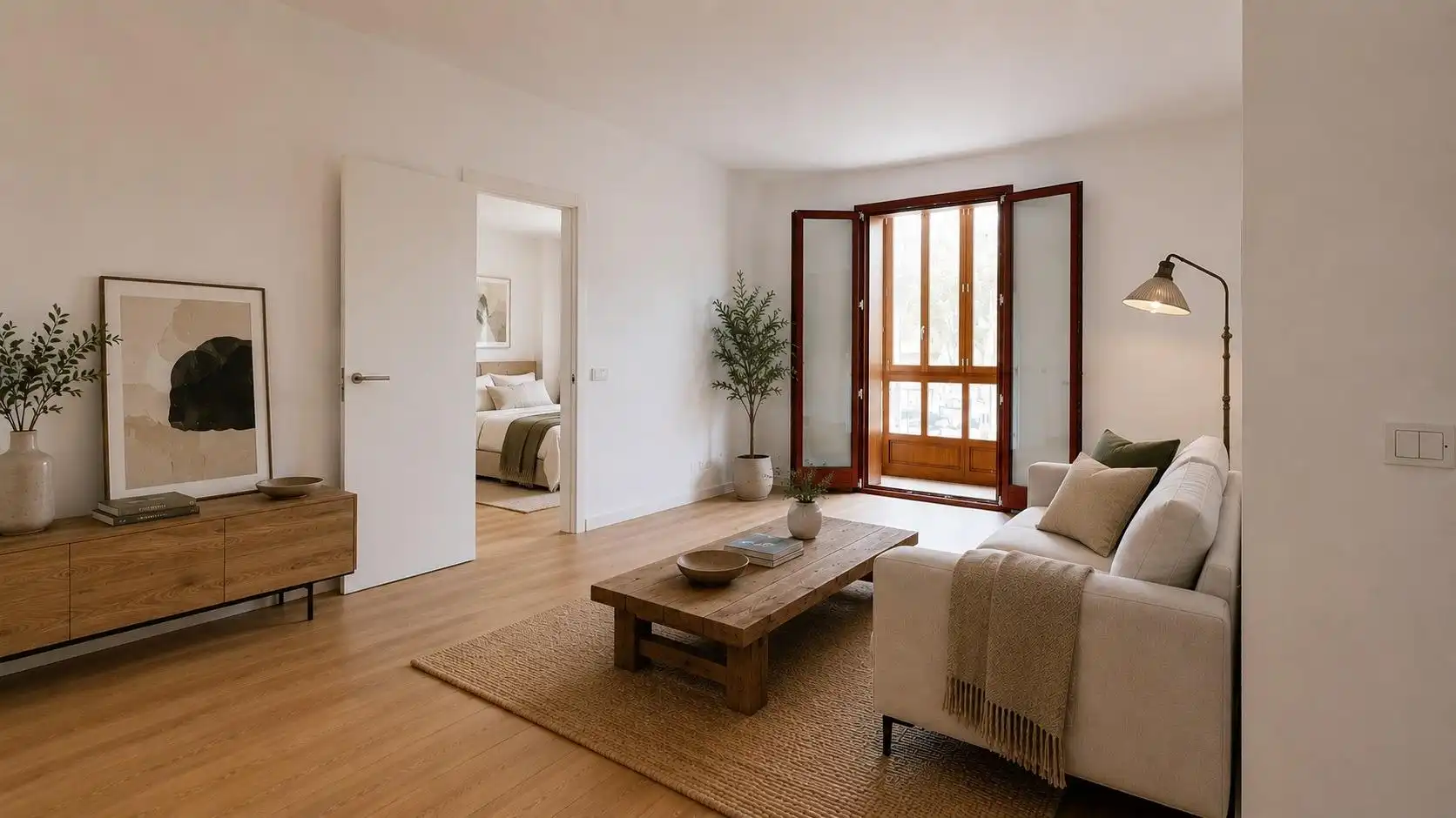 Sala de estar de Piso en venta en  Palma de Mallorca con Calefacción, Terraza y Trastero