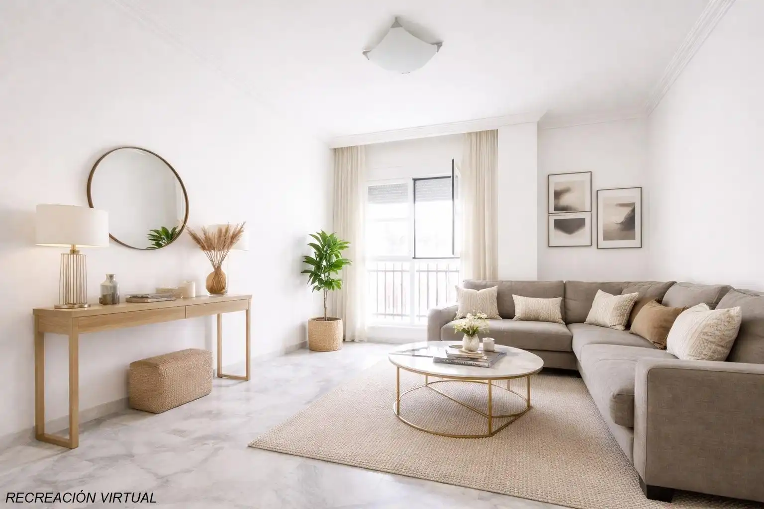 Living room of Flat for sale in Sevilla  with Air Conditioner, Heating and Private garden