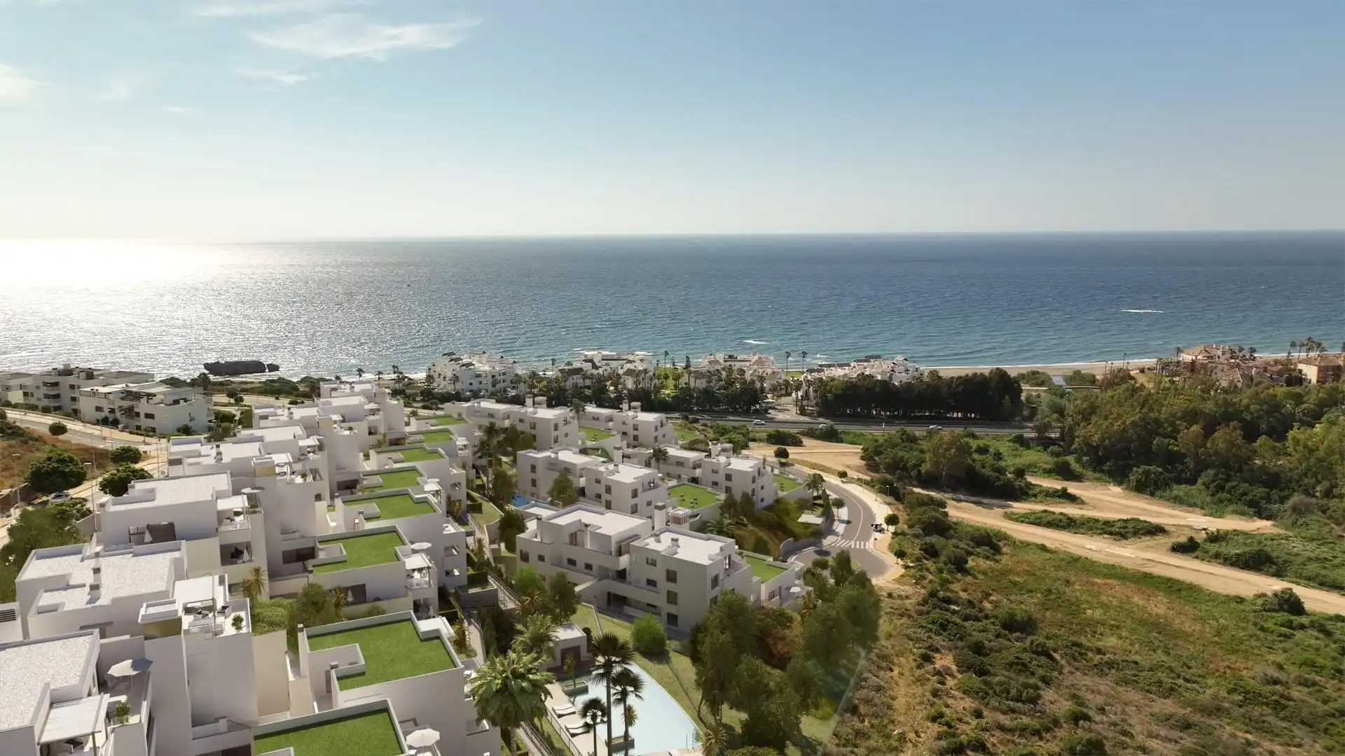 Vista exterior de Apartamento en venta en Casares con Jardín privado, Terraza y Piscina comunitaria