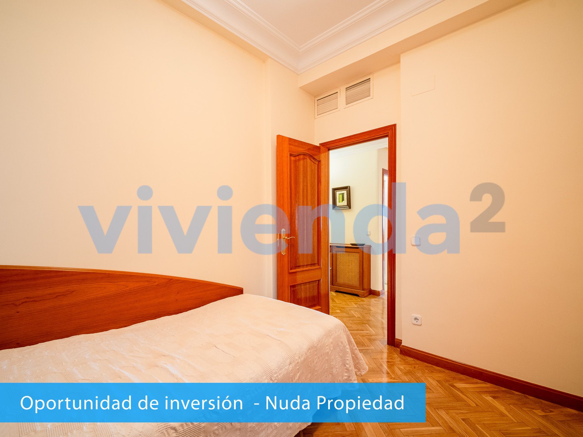 Bedroom of Flat for sale in  Madrid Capital  with Air Conditioner and Heating