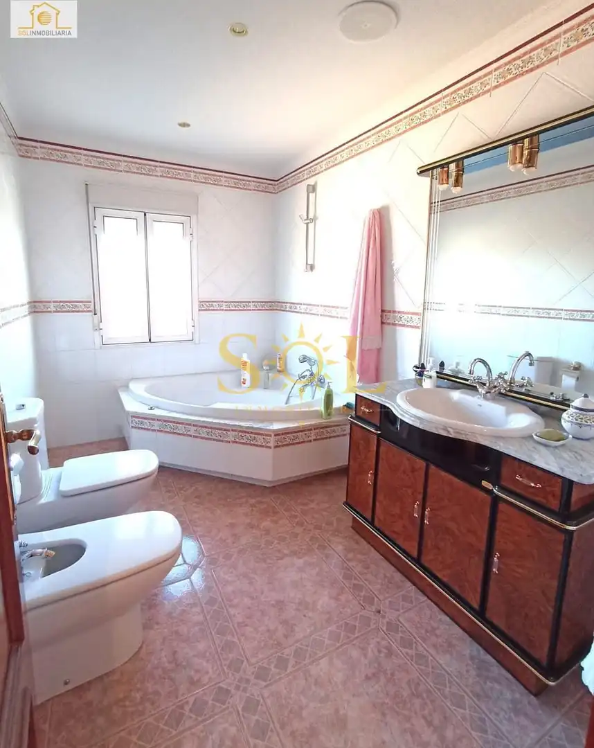 Baño de Casa o chalet en venta en Villanueva de las Manzanas con Calefacción, Jardín privado y Parquet