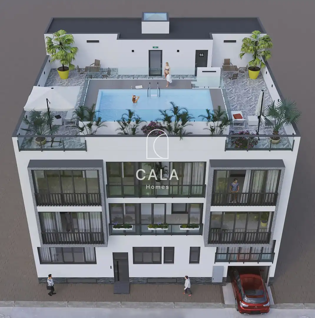 Schwimmbecken von Wohnung zum Verkauf in Guía de Isora mit Klimaanlage, Heizung und Terrasse