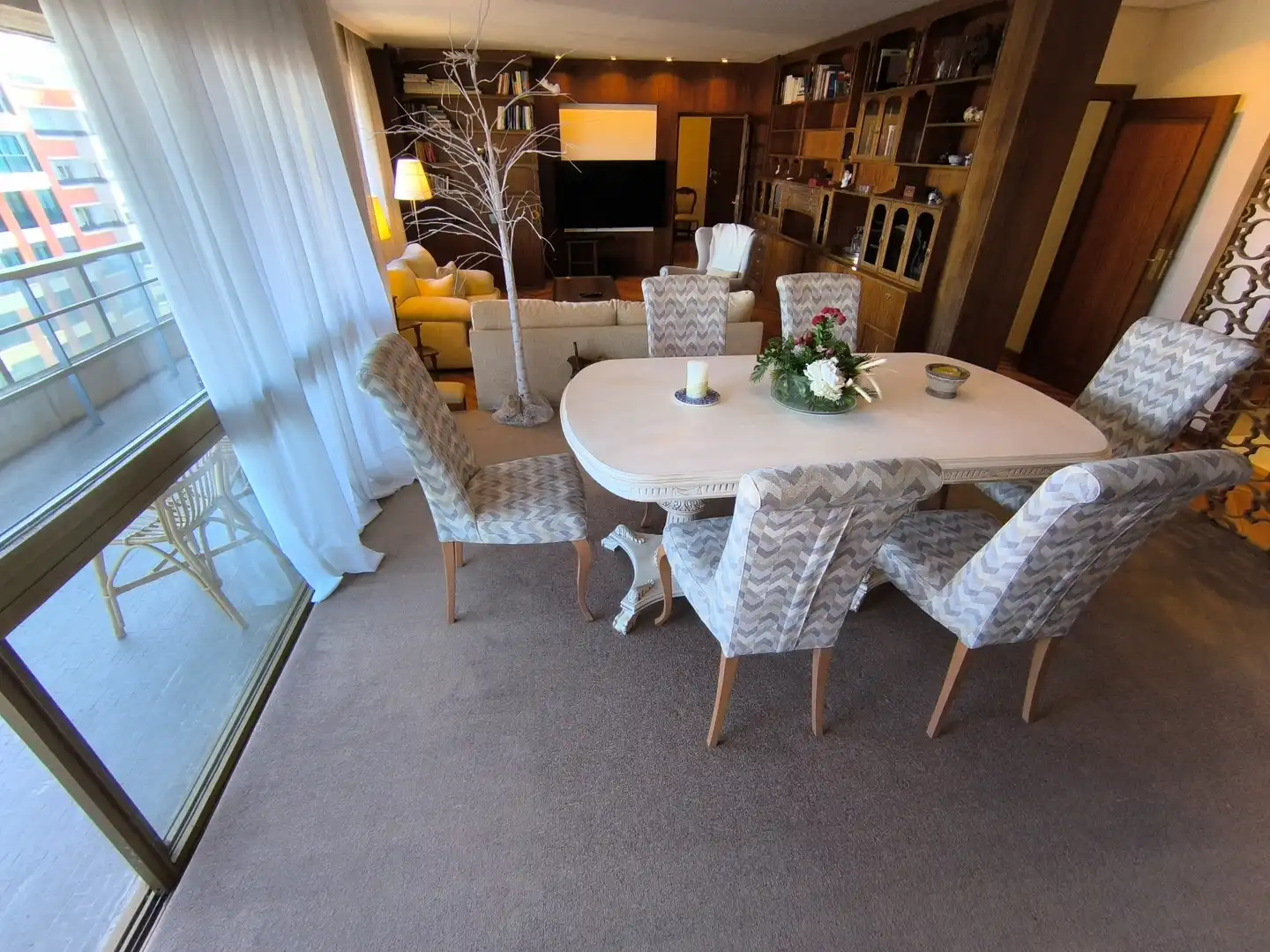 Esszimmer von Wohnung zum Verkauf in Palencia mit Heizung, Terrasse und Ofen