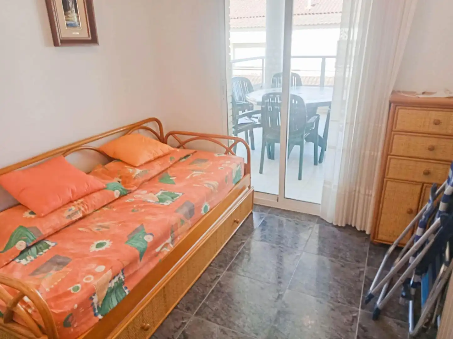 Bedroom of Flat for sale in Cunit  with Air Conditioner, Terrace and Community pool
