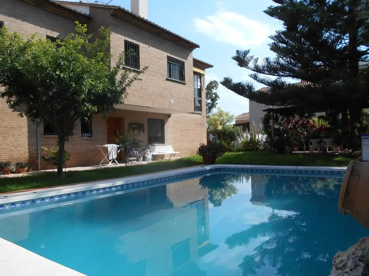 Swimming pool of Houses for sale in Burriana / Borriana  with Air Conditioner, Private garden and Terrace