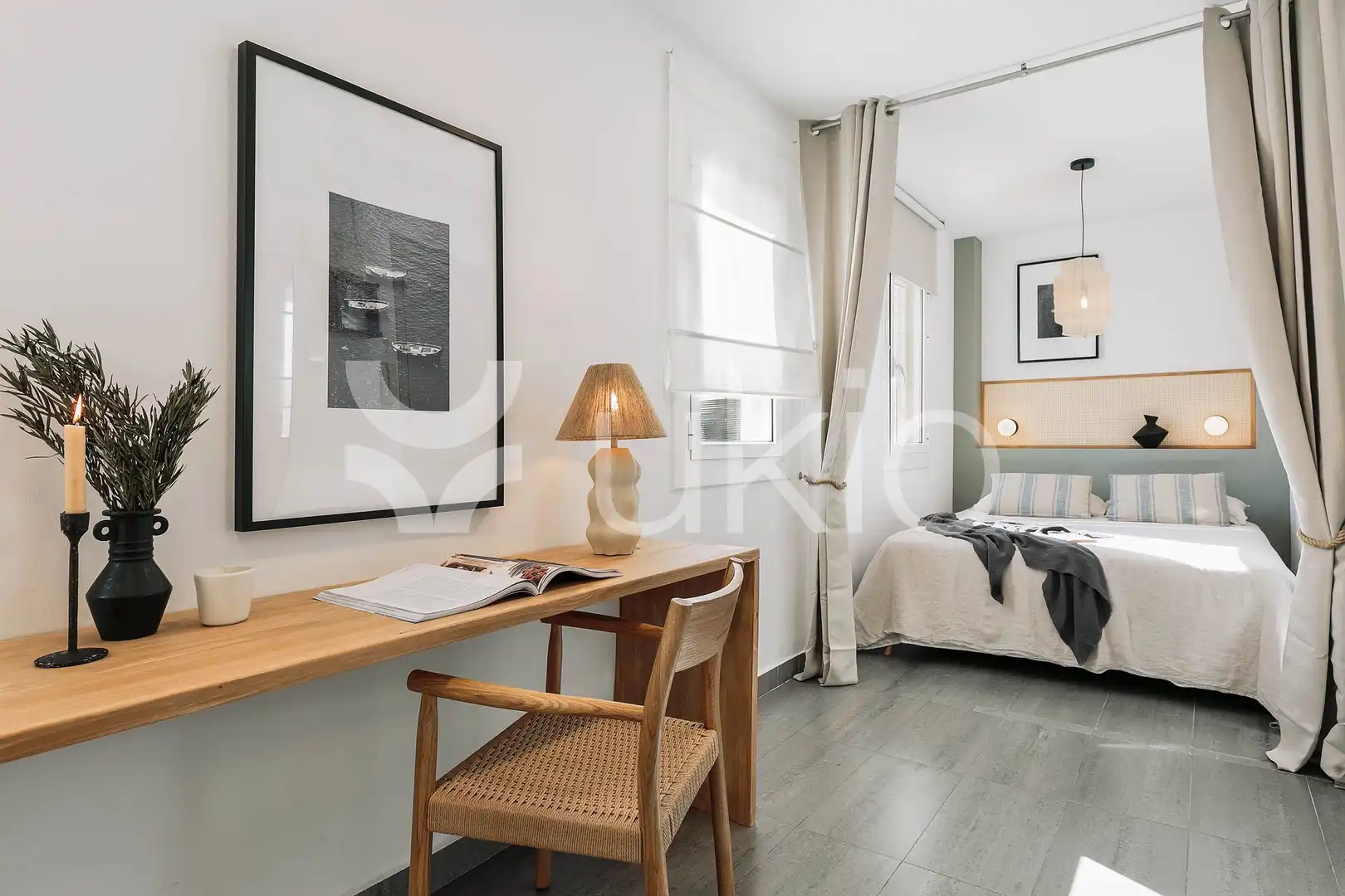 Bedroom of Study for rent in Barcelona  with Air Conditioner, Heating and Terrace