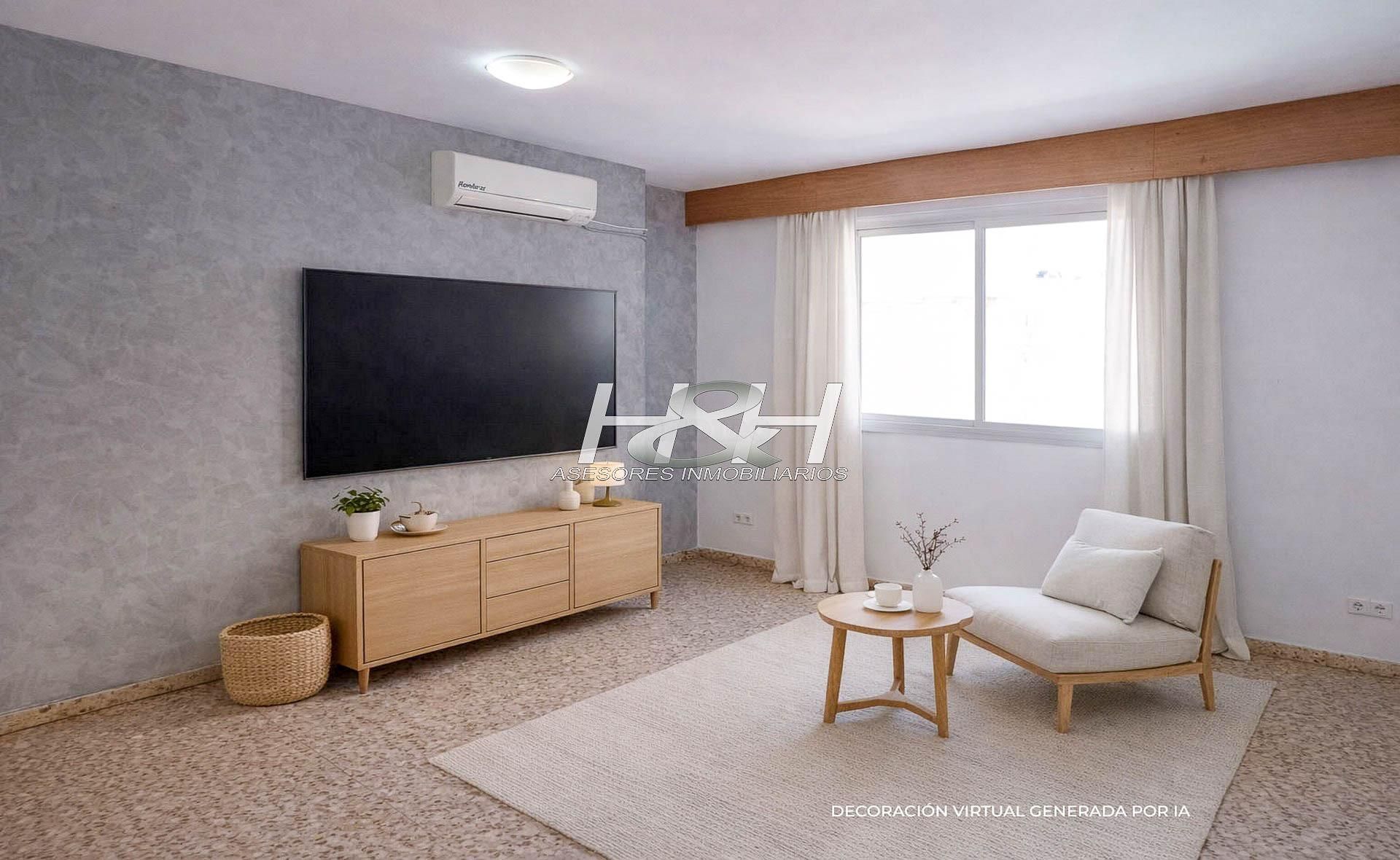 Living room of Flat for sale in Burjassot  with Air Conditioner, Heating and Balcony