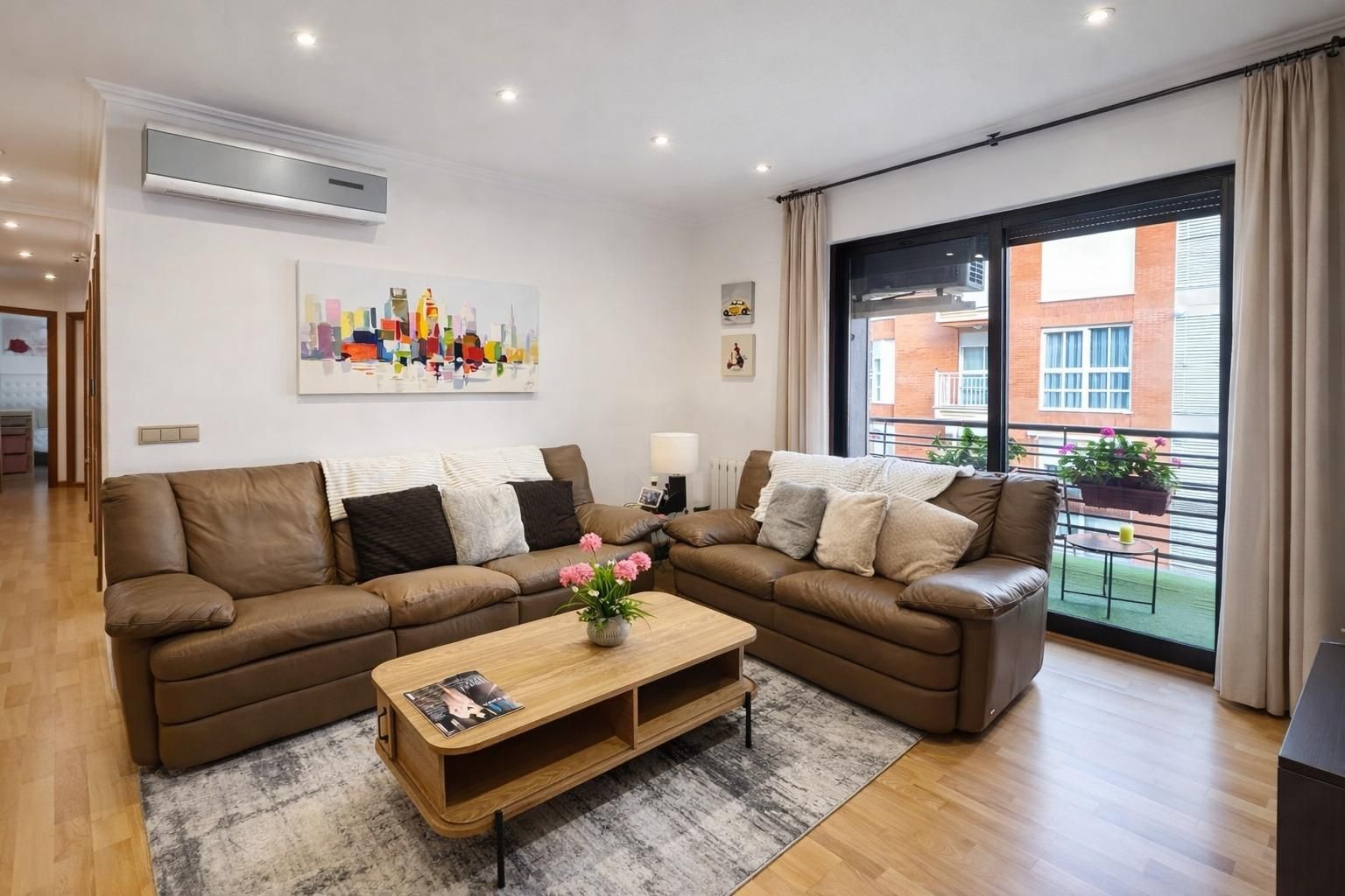 Living room of Flat for sale in Castellón de la Plana / Castelló de la Plana  with Air Conditioner, Heating and Storage room