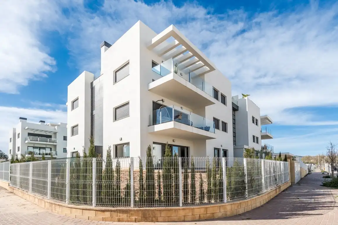 Exterior view of Flat for sale in Jávea / Xàbia  with Air Conditioner, Private garden and Storage room