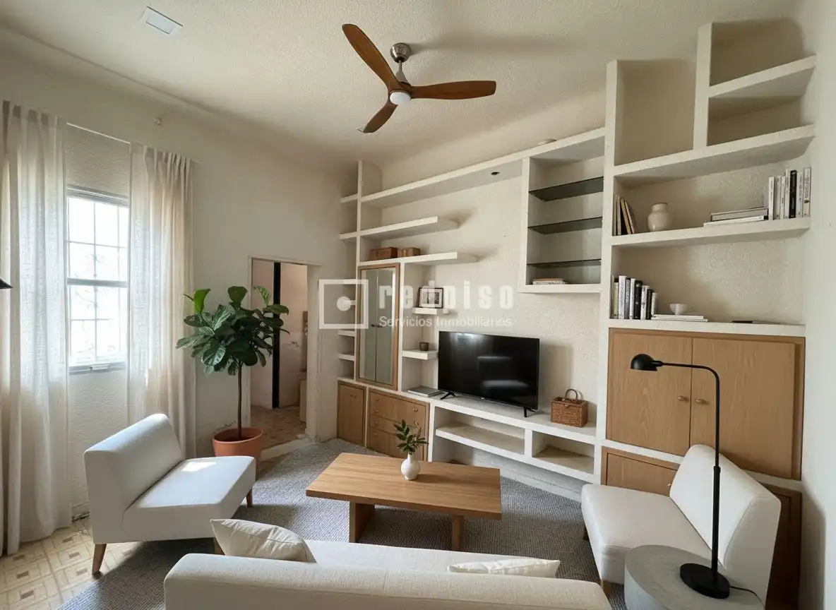 Sala de estar de Piso en venta en Madrid