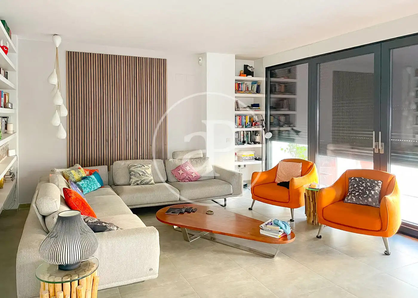 Living room of Houses for sale in Madrid  with Air Conditioner, Heating and Private garden
