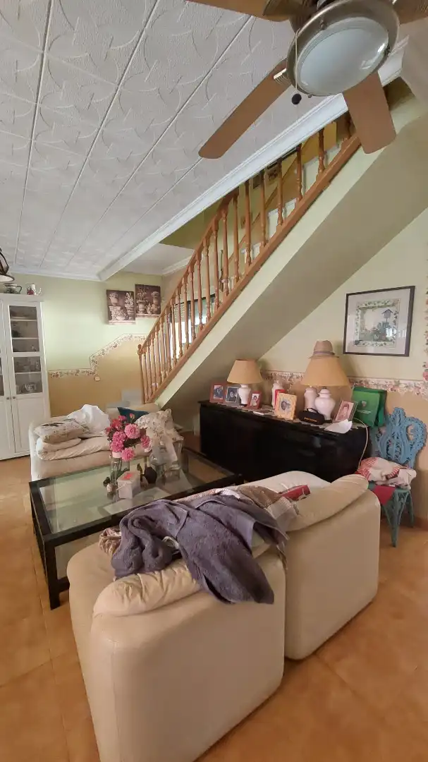 Wohnzimmer von Haus oder Chalet zum Verkauf in La Manga del Mar Menor mit Klimaanlage, Privatgarten und Terrasse