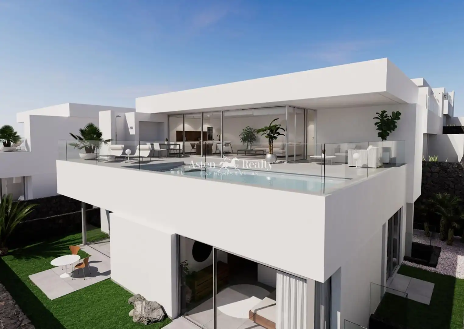 Exterior view of Houses for sale in Adeje  with Air Conditioner, Heating and Private garden