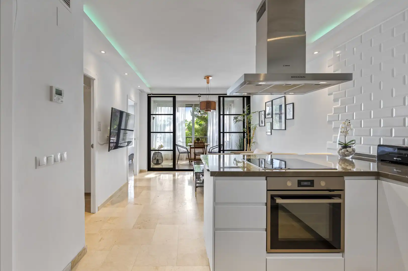 Kitchen of Apartments for rent in Marbella  with Air Conditioner, Swimming Pool and Furnished