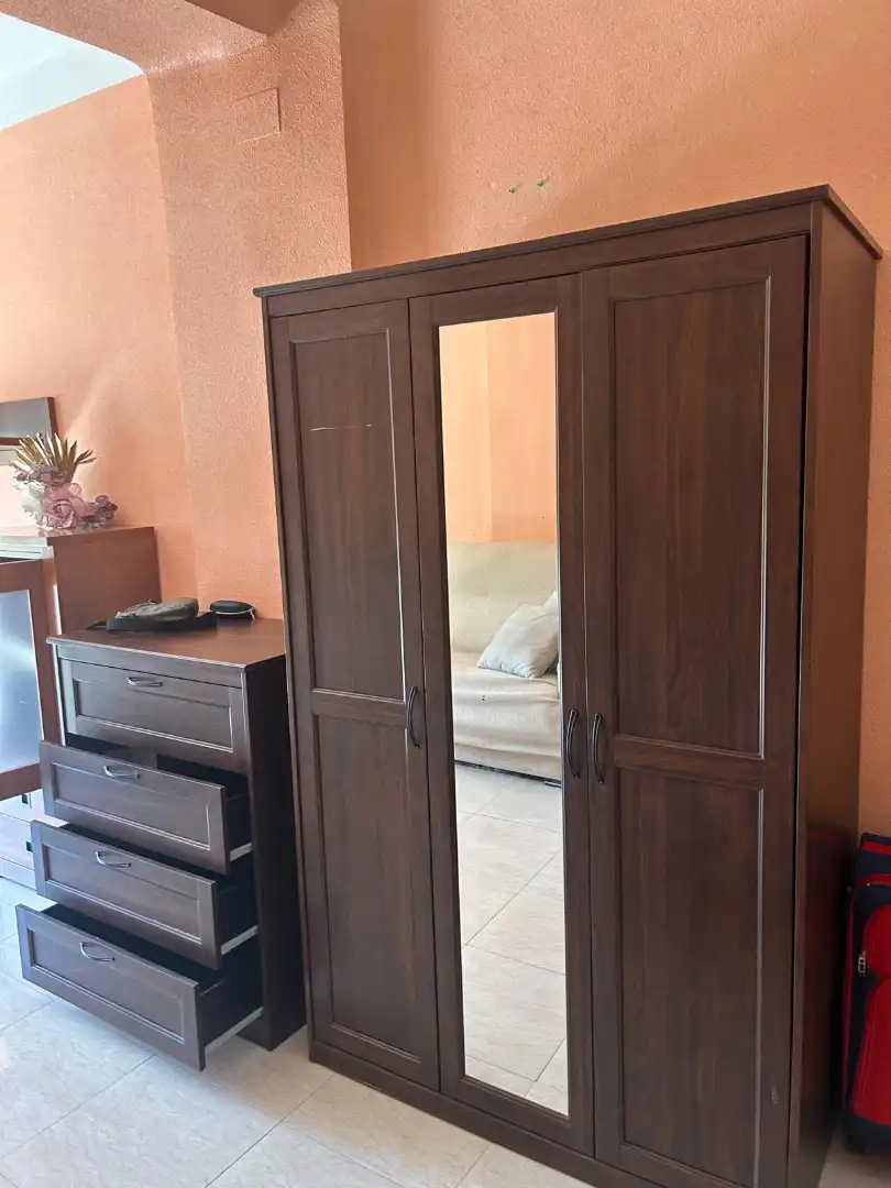 Schlafzimmer von Wohnung zur Miete in Murcia mit Klimaanlage, Heizung und Möbliert