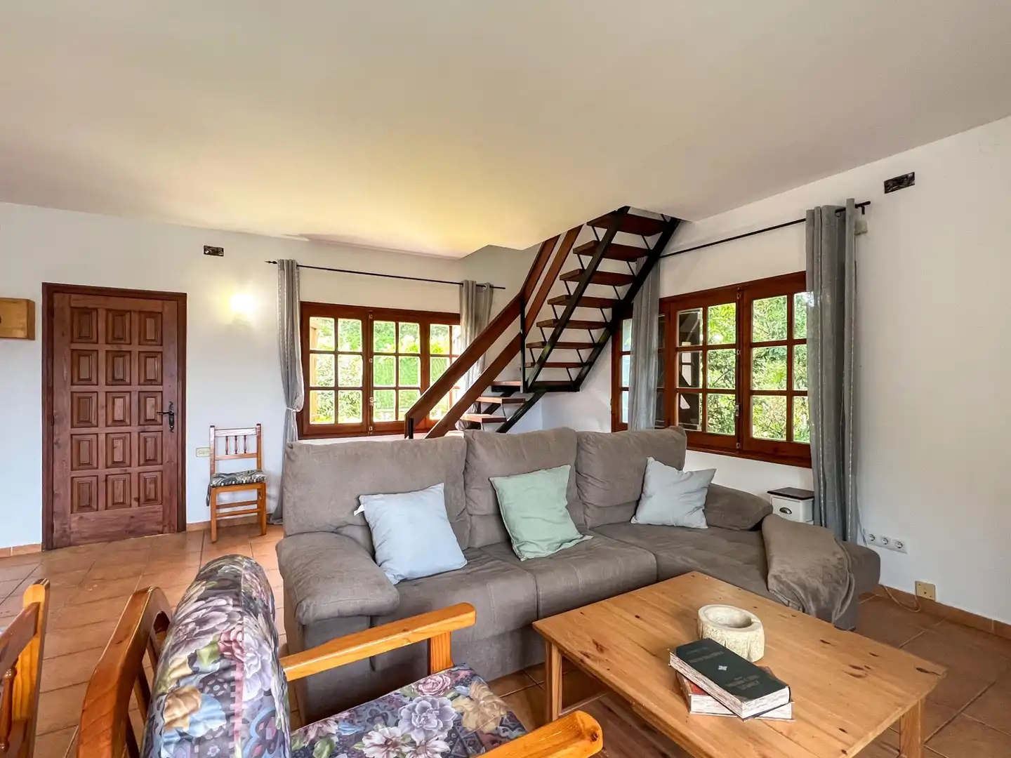 Sala de estar de Casa o chalet en venta en Vallgorguina con Calefacción, Jardín privado y Terraza