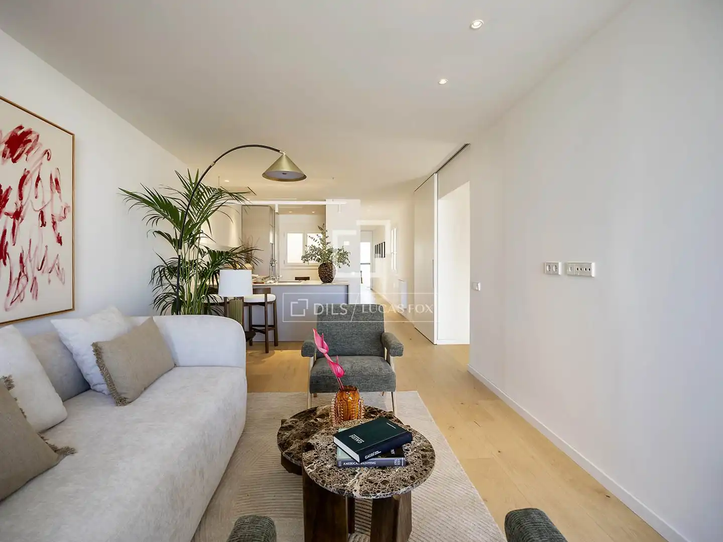 Sala de estar de Ático en venta en Barcelona con Aire acondicionado, Calefacción y Parquet