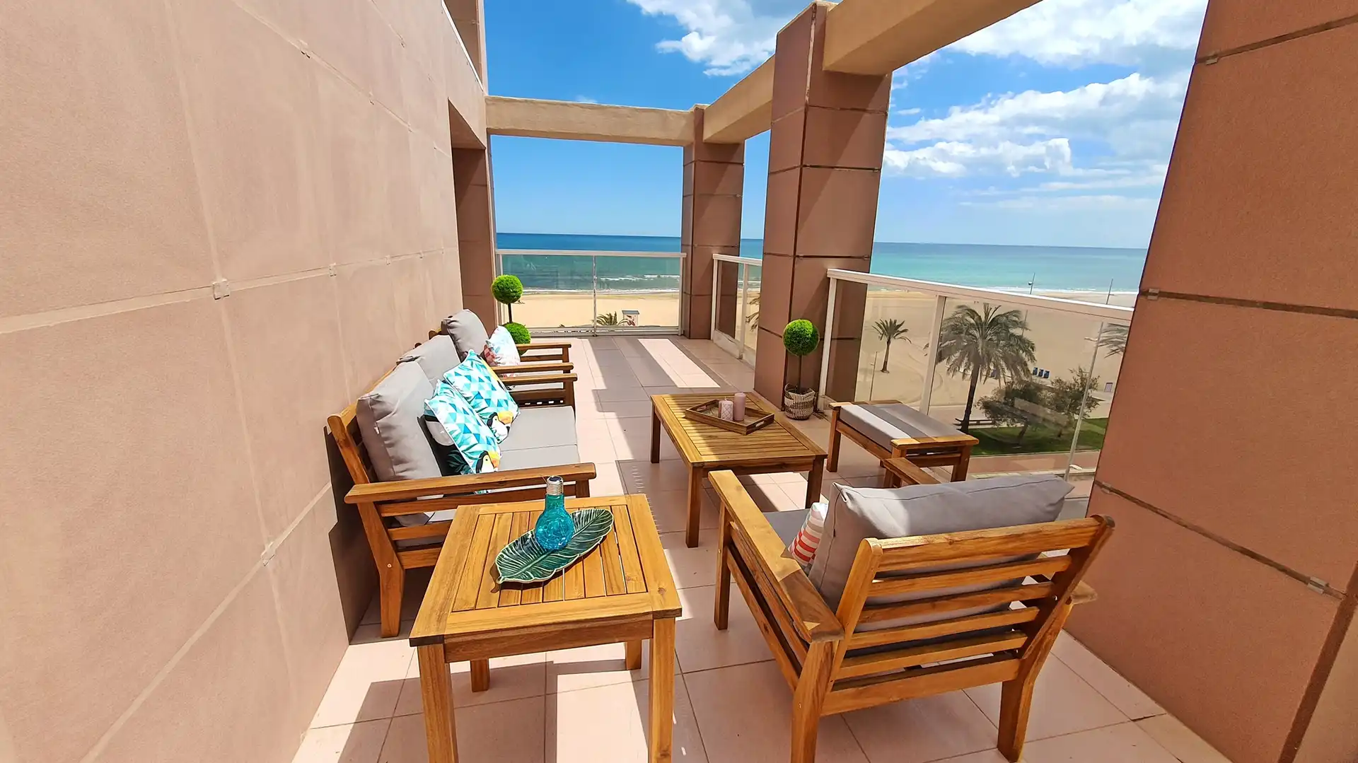 Terrasse von Wohnungen zur Miete in Gandia mit Terrasse, Möbliert und Ofen