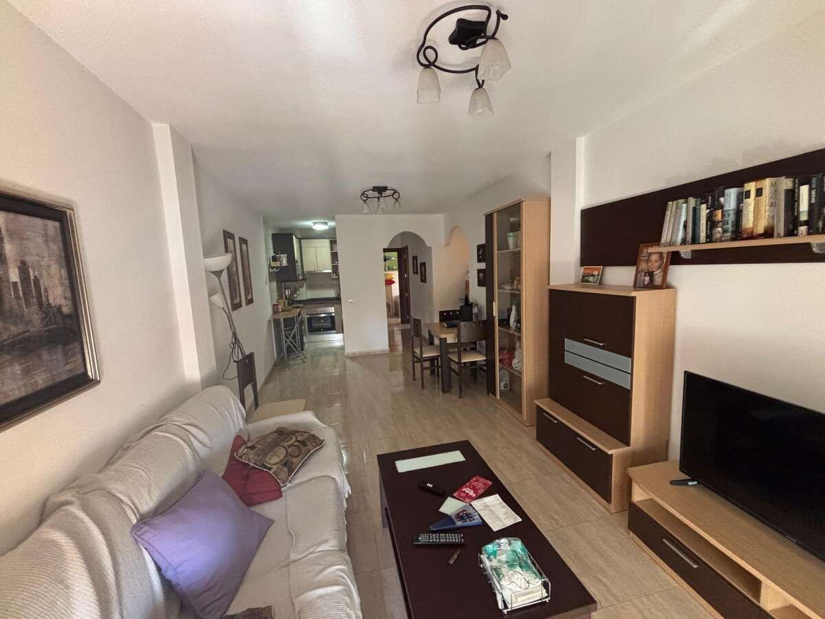 Sala d'estar de Pis en venda en Roquetas de Mar amb Moblat