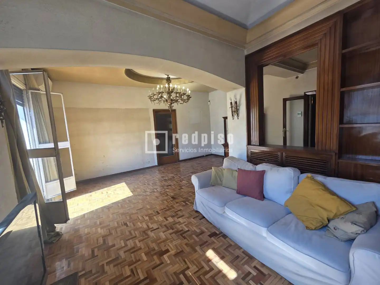 Wohnzimmer von Wohnung zum Verkauf in Madrid mit Heizung, Parkett und Terrasse