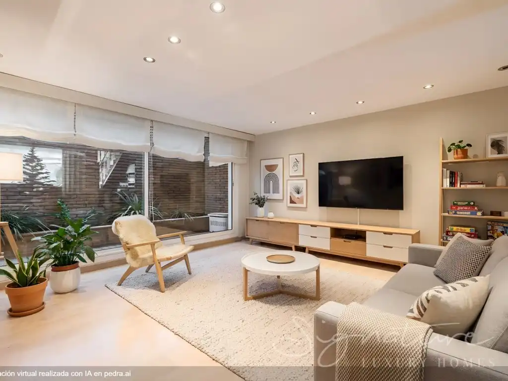 Living room of Detached homes for sale in Sant Cugat del Vallès  with Air Conditioner, Private garden and Terrace