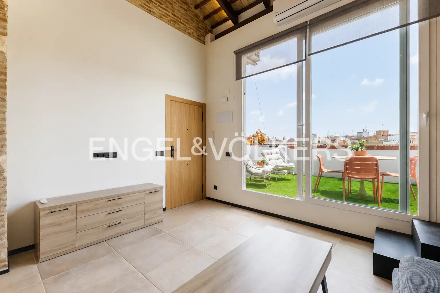 Terraza de Piso de alquiler en Valencia con Aire acondicionado, Calefacción y Terraza