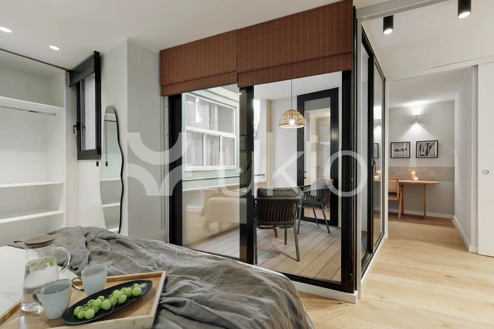 Habitación de Apartamento de alquiler en Barcelona con Aire acondicionado, Calefacción y Terraza