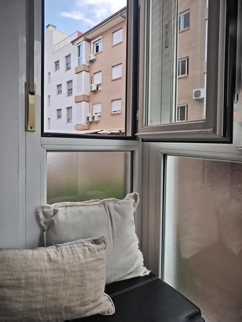 Terraza de Piso de alquiler en Madrid con Aire acondicionado, Calefacción y Amueblado