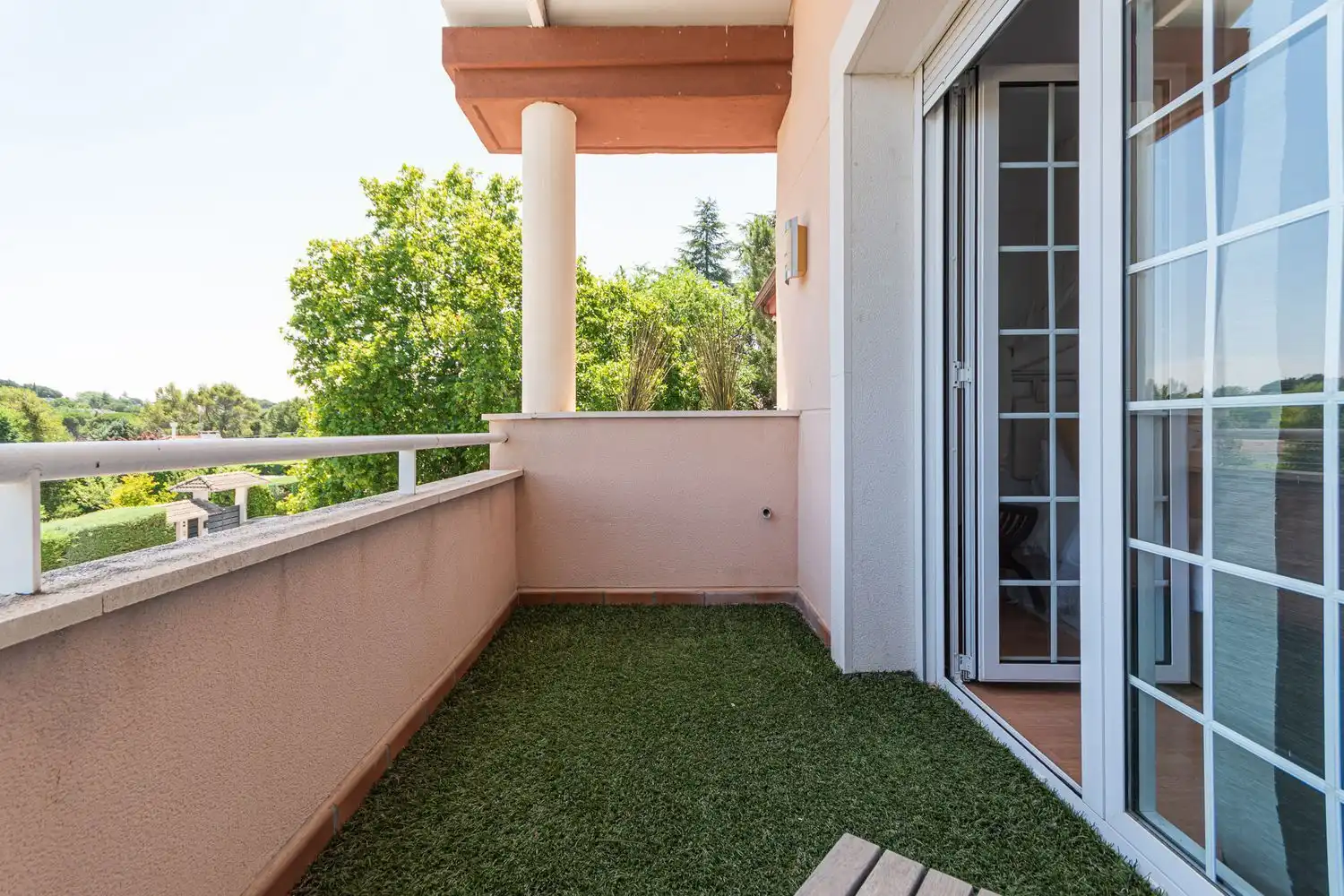 Balcony of Houses for sale in Boadilla del Monte  with Air Conditioner, Heating and Storage room
