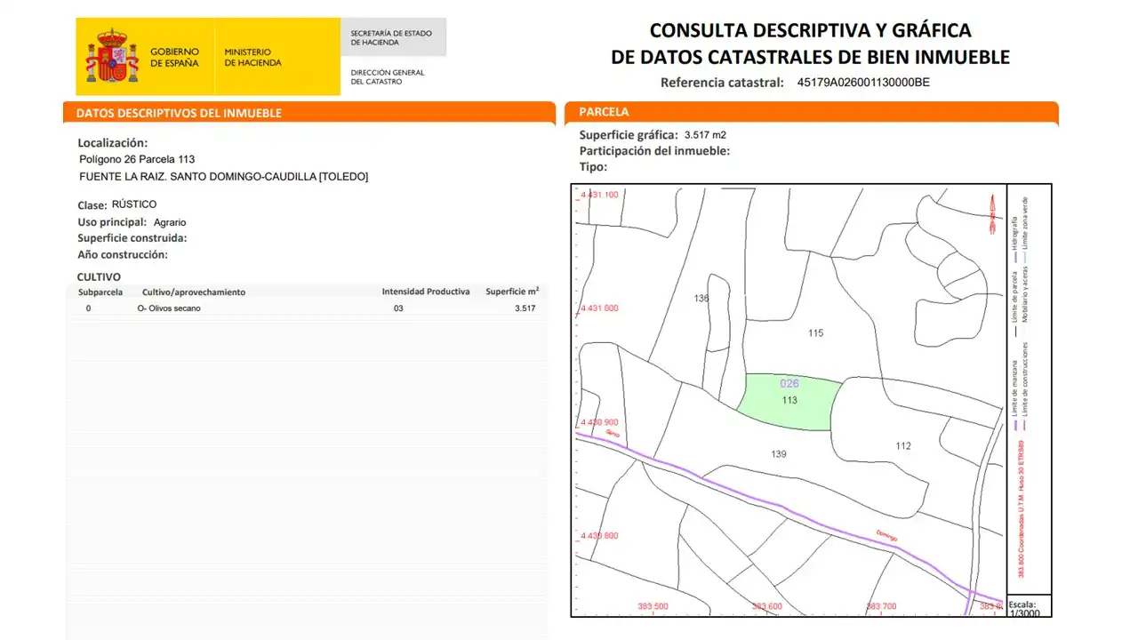 Rural land for sale in Santo Domingo-Caudilla