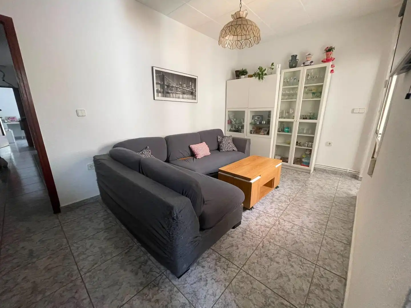 Sala de estar de Casa adosada en venta en Terrassa con Aire acondicionado y Calefacción