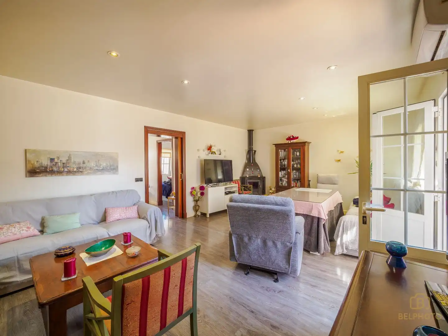 Wohnzimmer von Haus oder Chalet zum Verkauf in  Palma de Mallorca mit Klimaanlage, Heizung und Terrasse