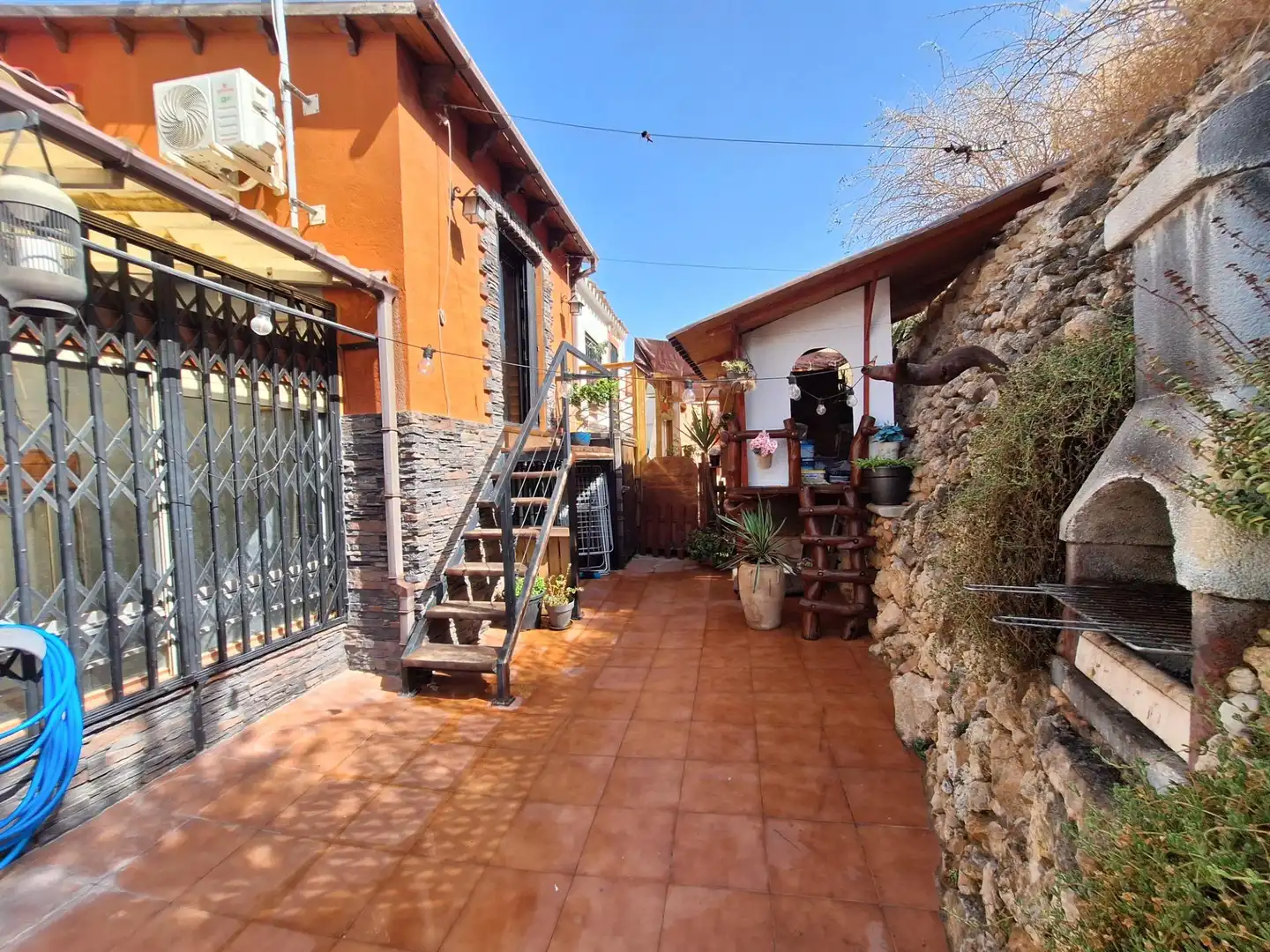 Terrace of Detached homes for sale in Castalla  with Air Conditioner, Heating and Storage room