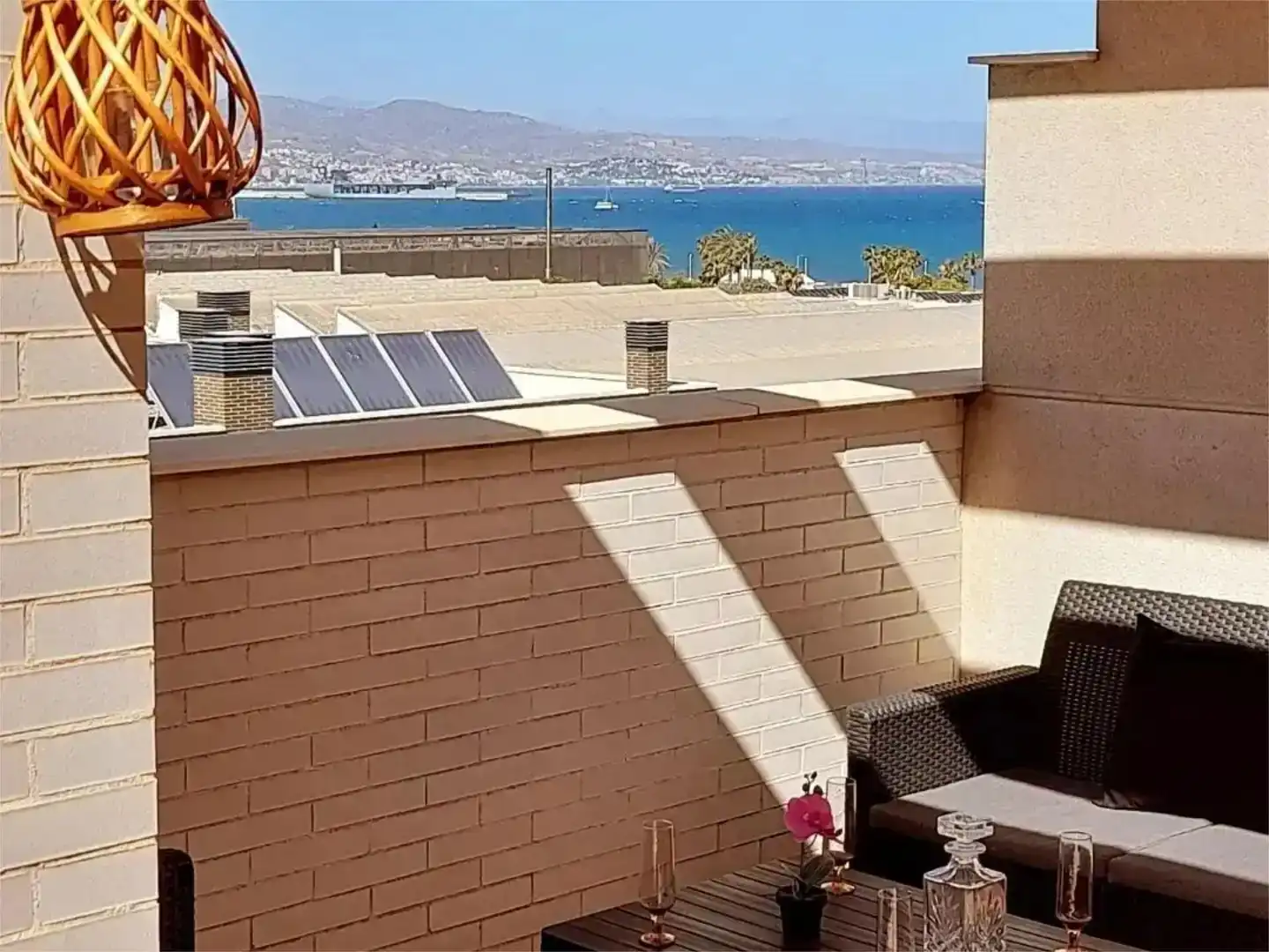 Terrasse von Wohnung zur Miete in Málaga Capital mit Klimaanlage, Schwimmbad und Balkon