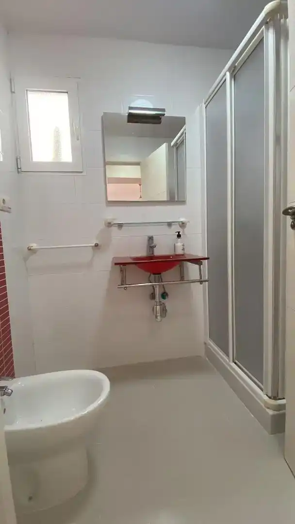 Bany de Dúplex de lloguer en San Javier amb Aire condicionat, Moblat i Forn