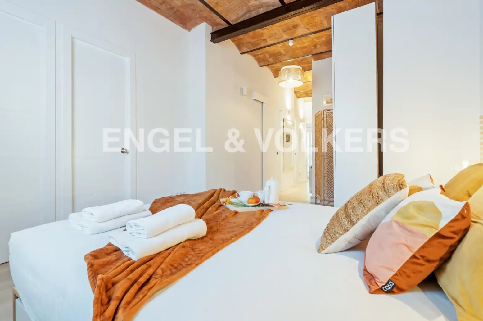 Bedroom of Flat for rent in Barcelona  with Air Conditioner, Heating and Parquet flooring