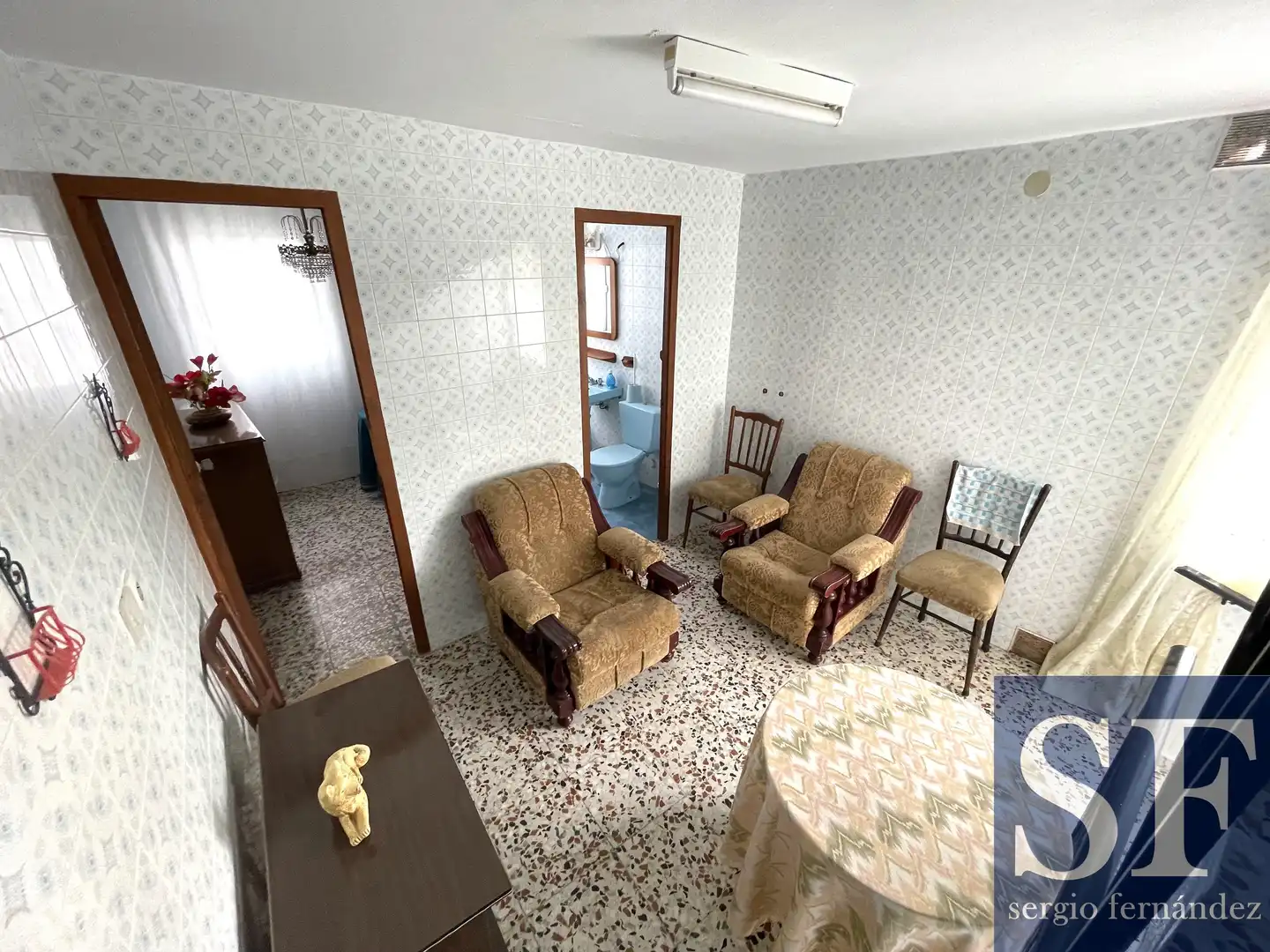Sala de estar de Casa adosada en venta en Salares