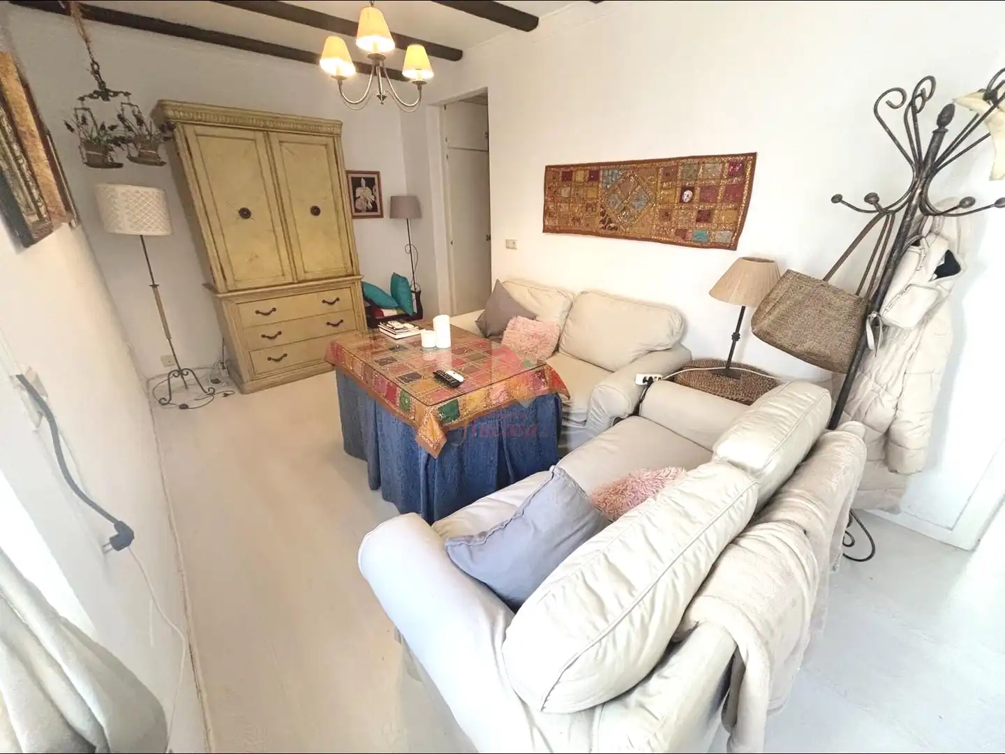 Living room of Ground floor for sale in Ronda  with Air Conditioner, Parquet flooring and Furnished