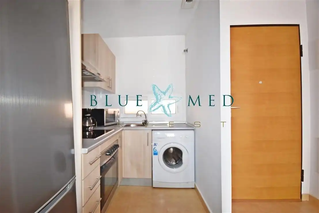 Cocina de Apartamento en venta en Alhama de Murcia con Aire acondicionado, Calefacción y Jardín privado