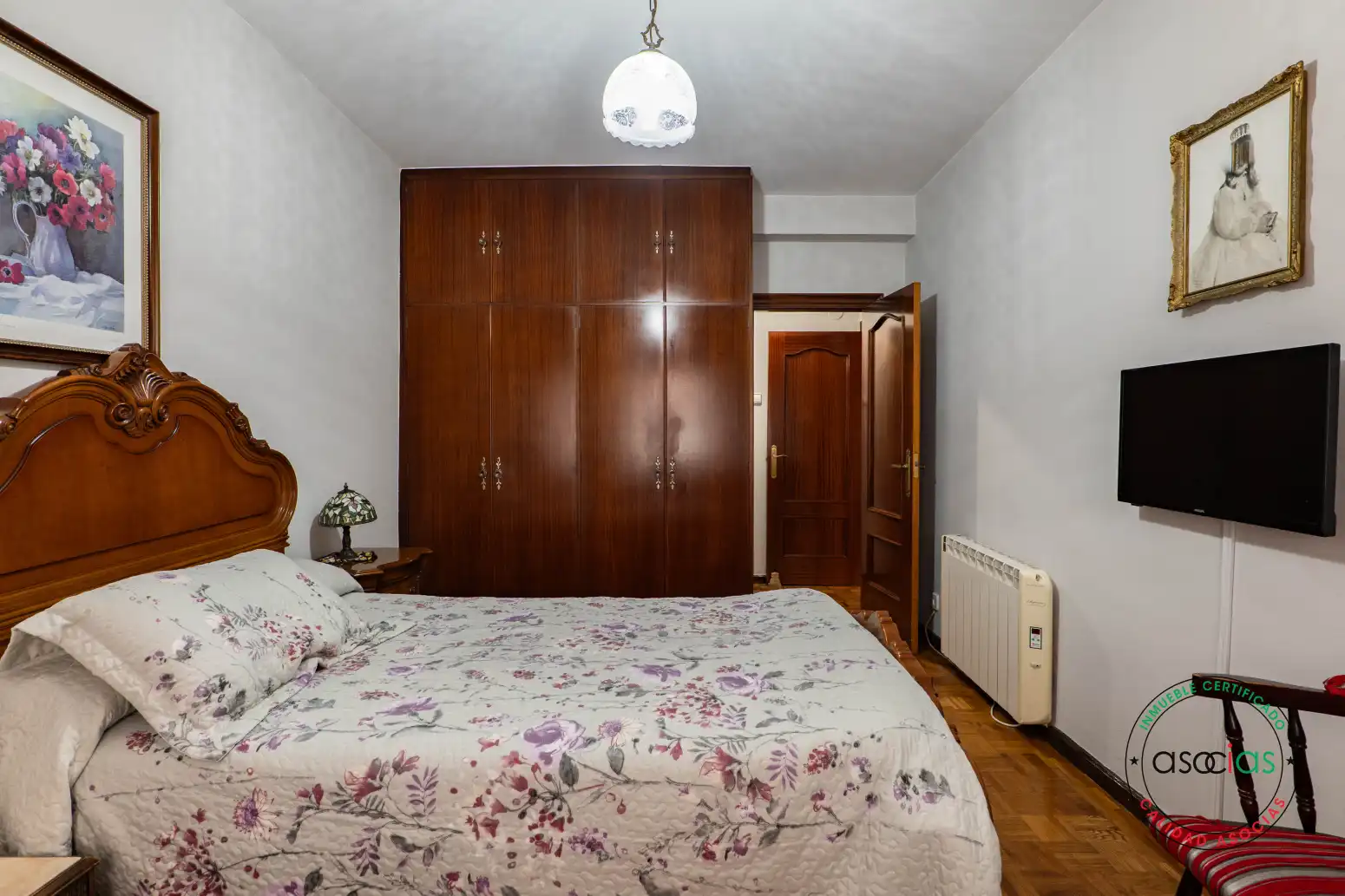 Bedroom of Flat for sale in Gijón   with Heating and Terrace