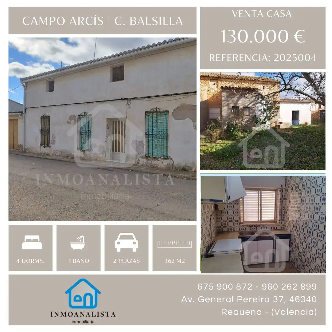Exterior view of Country homes for sale in Requena  with Private garden