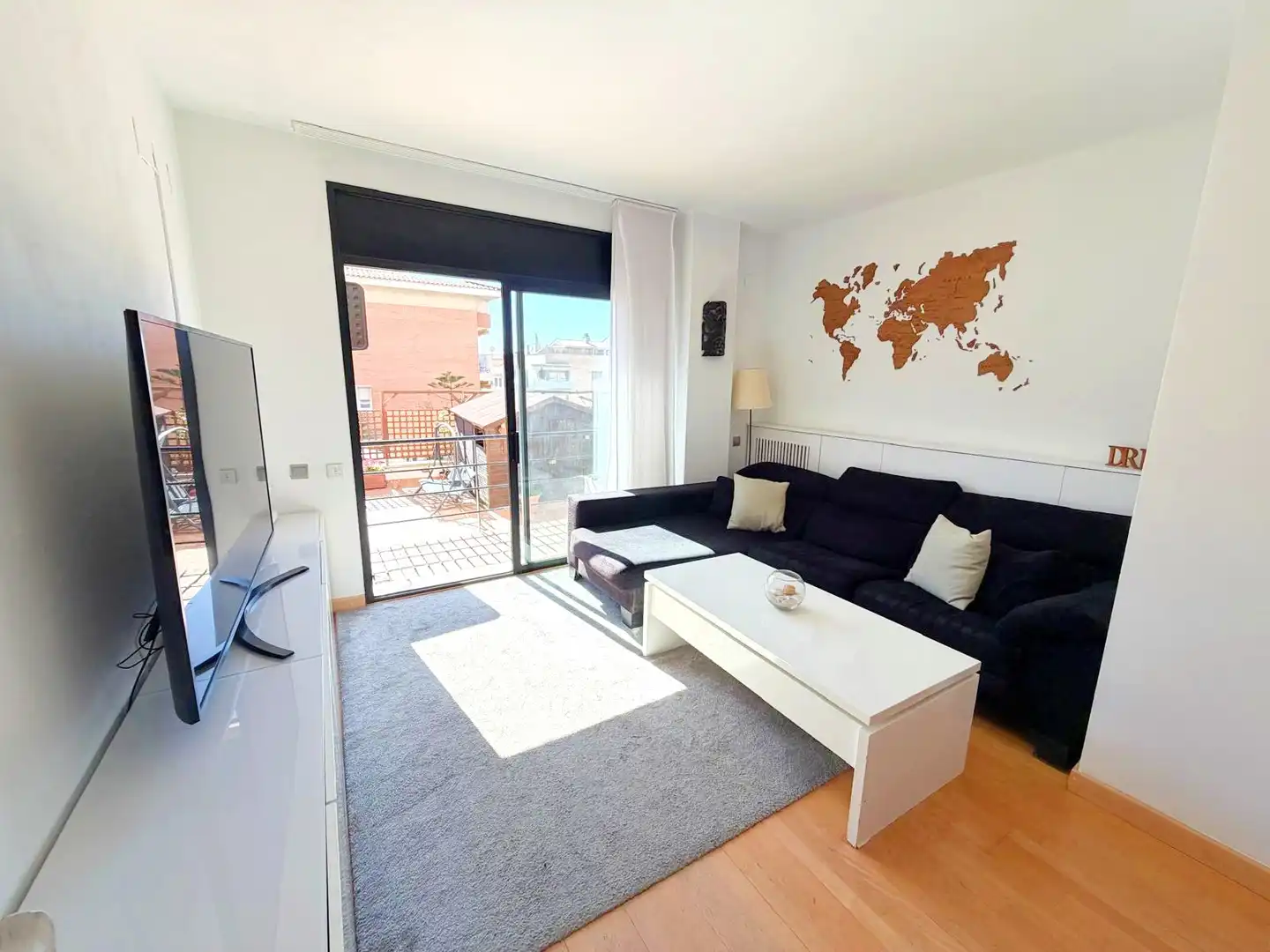 Wohnzimmer von Wohnung zum Verkauf in Sant Feliu de Llobregat mit Klimaanlage, Heizung und Parkett