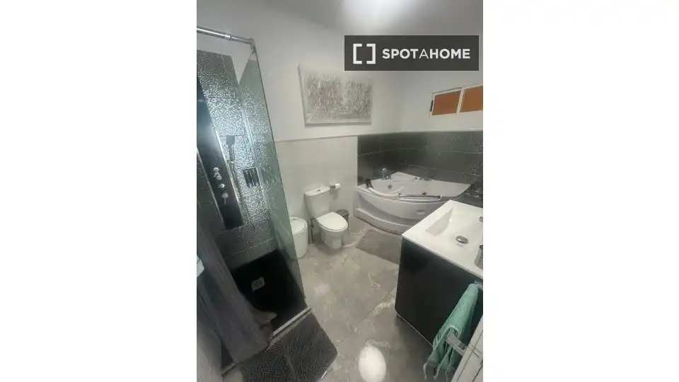 Baño de Apartamento para compartir en Pájara con Aire acondicionado, Terraza y Amueblado