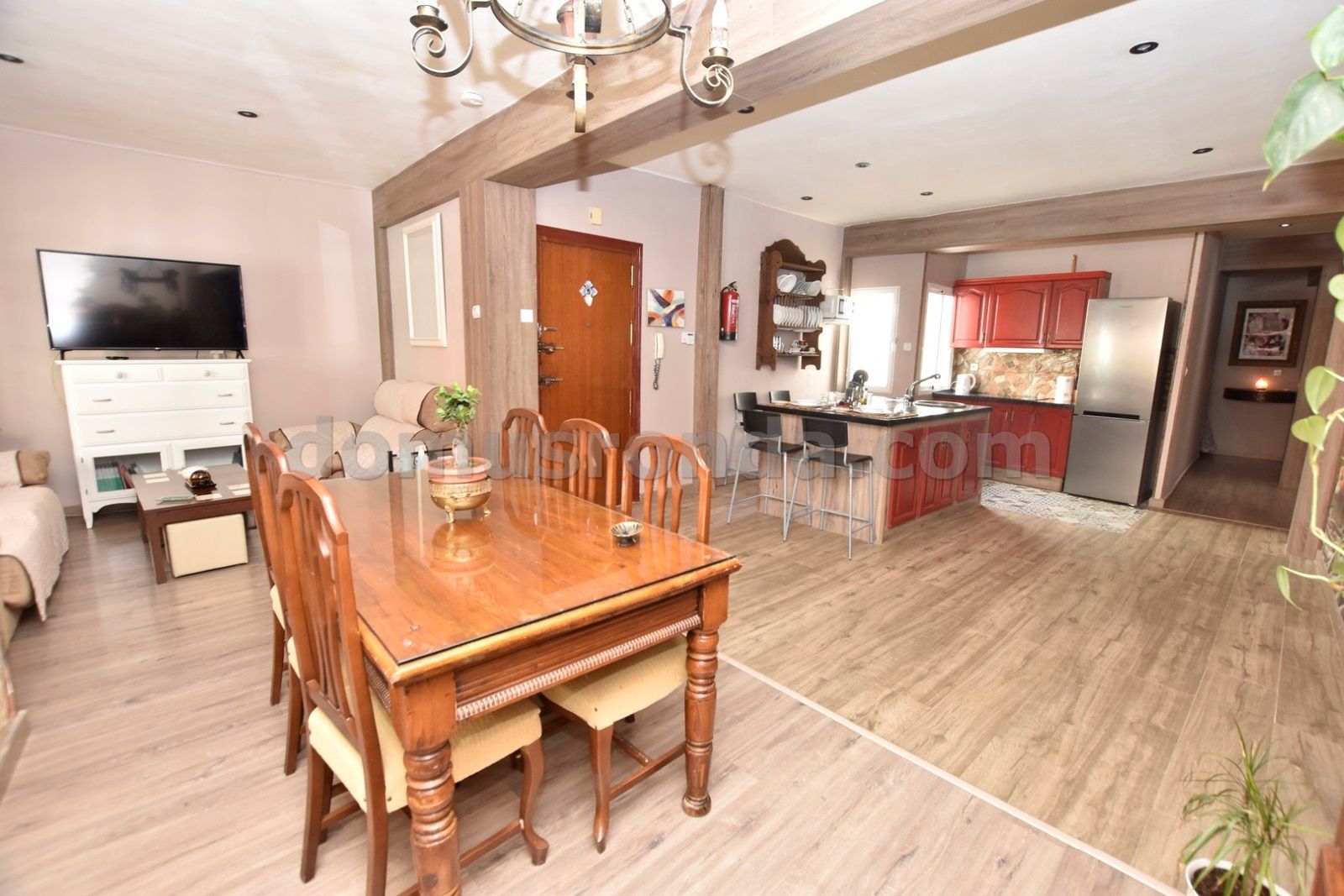 Dining room of Flat to rent in Ronda  with Air Conditioner, Heating and Terrace
