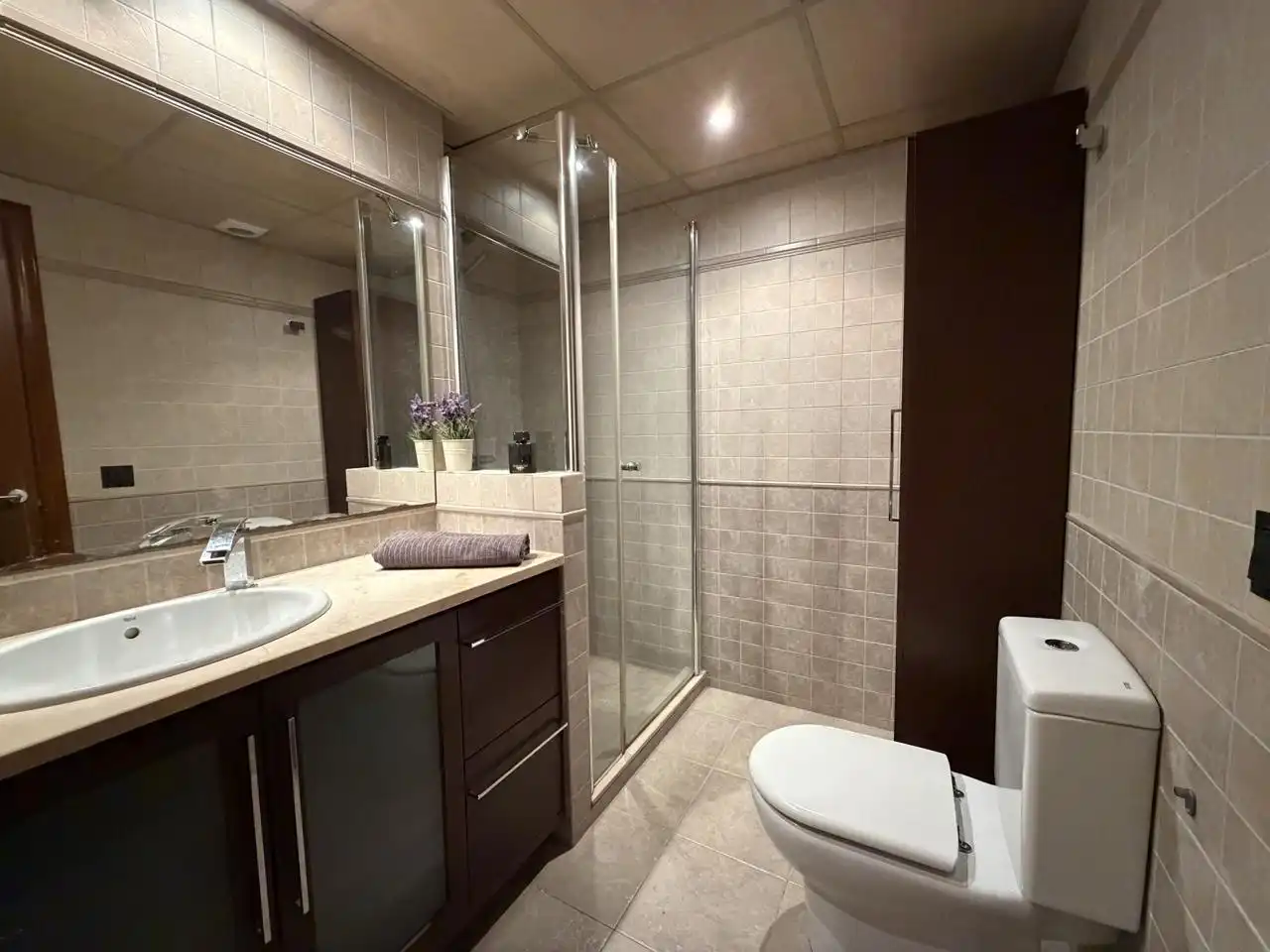 Baño de Planta baja en venta en Castell d'Aro, Platja d'Aro i s'Agaró con Aire acondicionado, Terraza y Amueblado