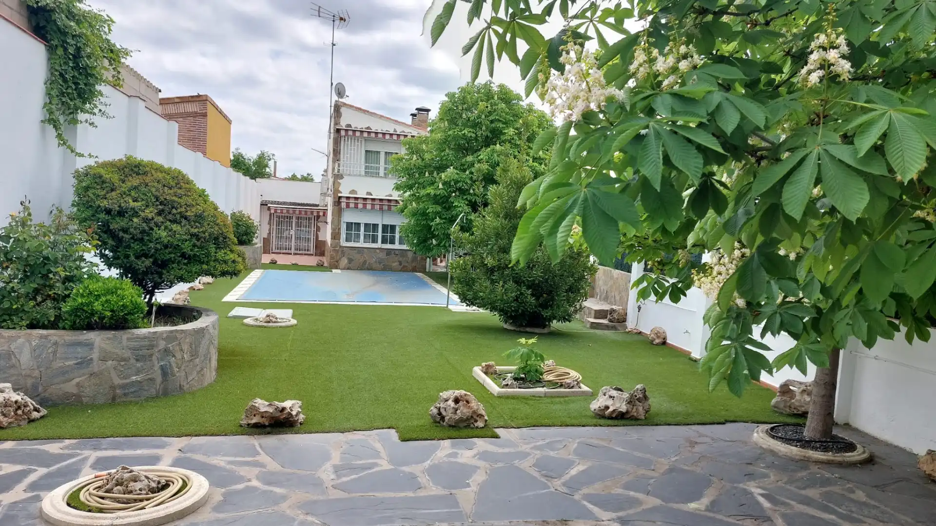 Garden of Houses for sale in San Martín de la Vega  with Air Conditioner, Heating and Private garden