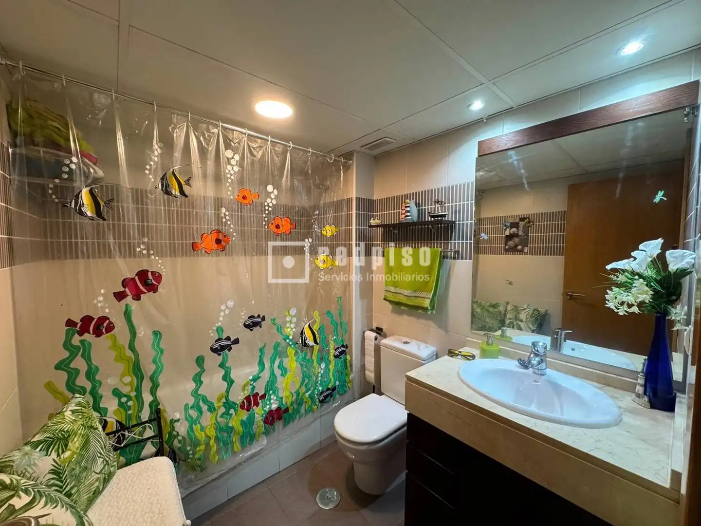 Badezimmer von Wohnung zum Verkauf in Arroyomolinos (Madrid) mit Klimaanlage, Heizung und Privatgarten
