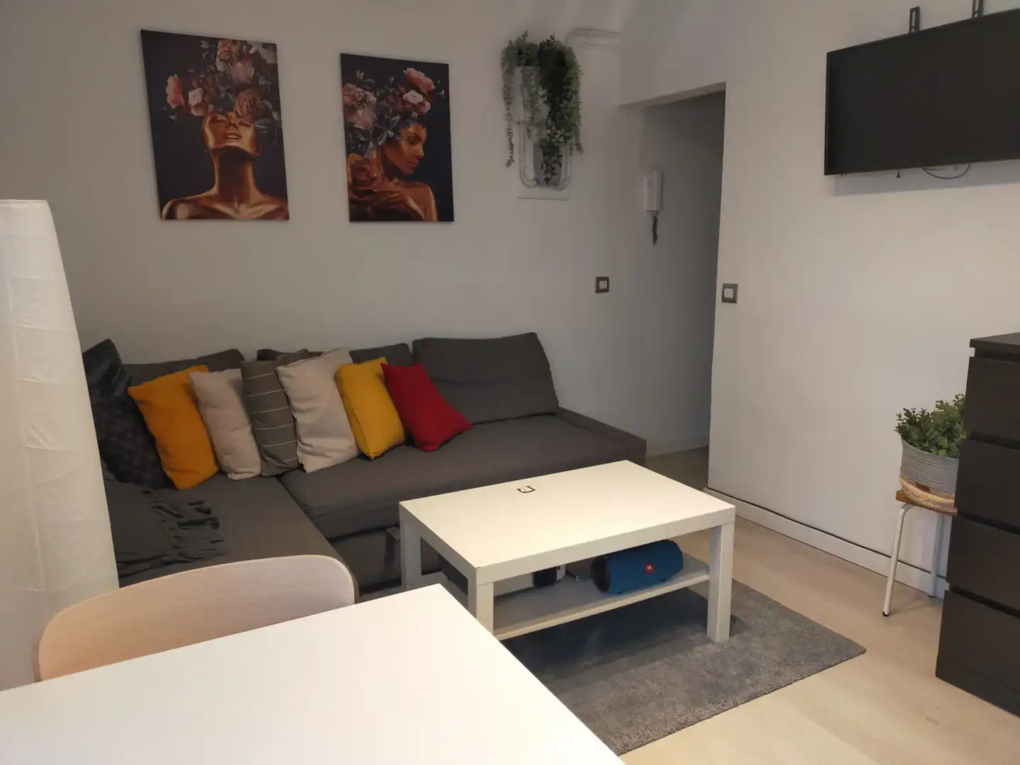 Wohnzimmer von Wohnung zur Miete in L'Hospitalet de Llobregat mit Klimaanlage, Heizung und Möbliert