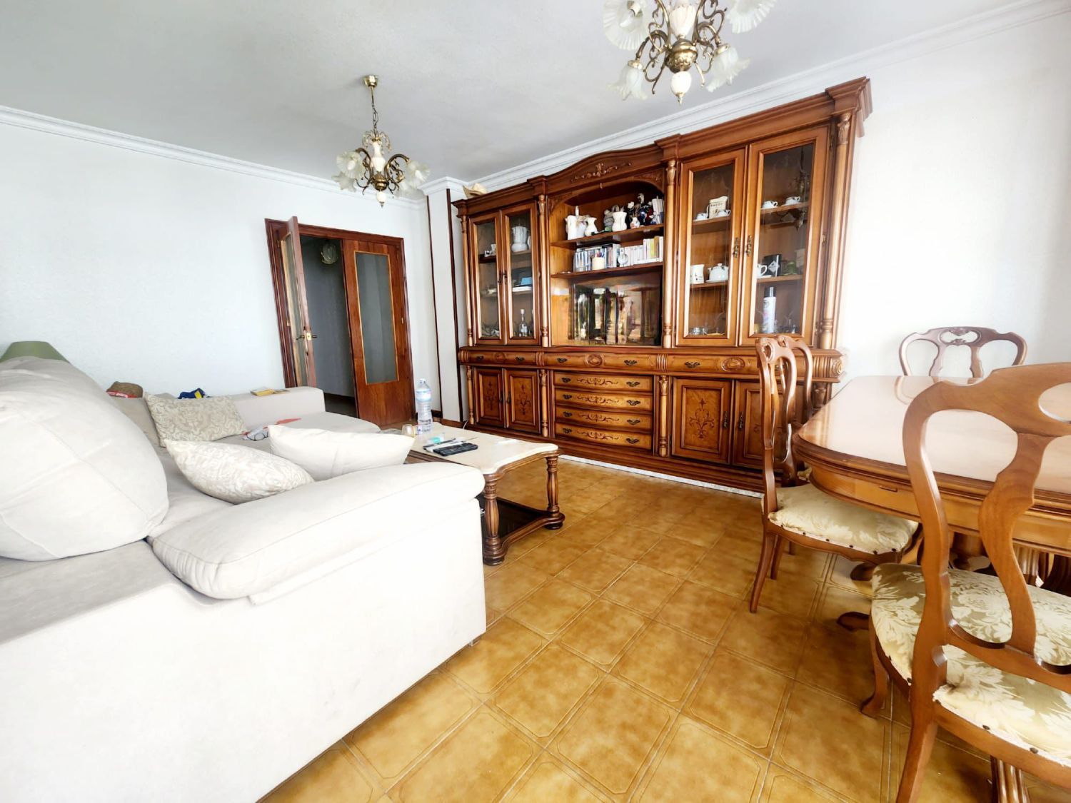 Living room of Flat for sale in Águilas  with Air Conditioner, Terrace and Furnished