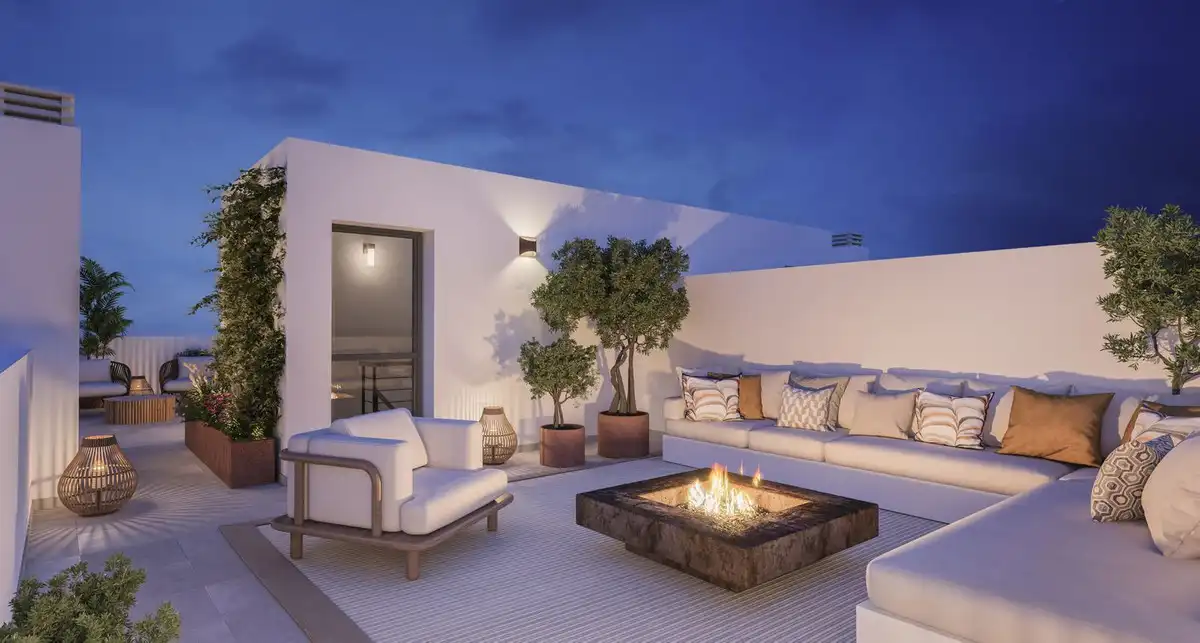 Terrassa de Casa adosada en venda en Málaga amb Aire condicionat, Jardí privat i Terrassa